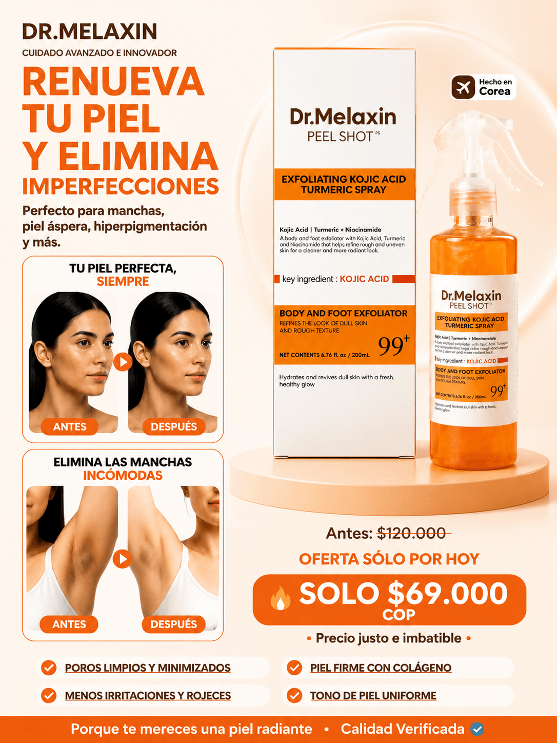 Dr. Melaxin Peel Shot Spray